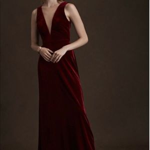 Jenny Yoo BHLDN Logan Velvet Maxi Dress